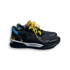 Columbia Adventure Tokyo Wildone Heritage Shoes Size 14 Black, Blue & Yellow